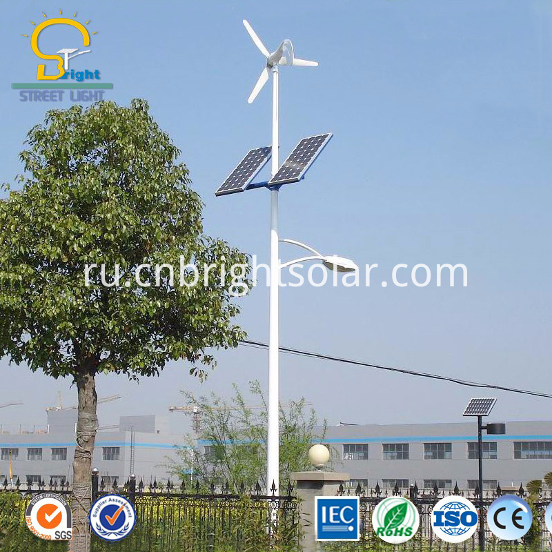 Солнечный ветер Гибридный солнечный уличный свет 60 Вт Solar Wind Hybrid Solar Street Light 60W